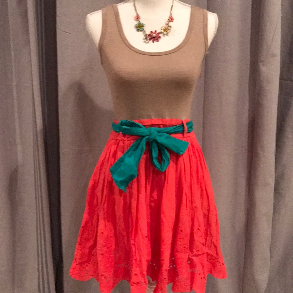 Adorable A-Line Tank Dress with belt